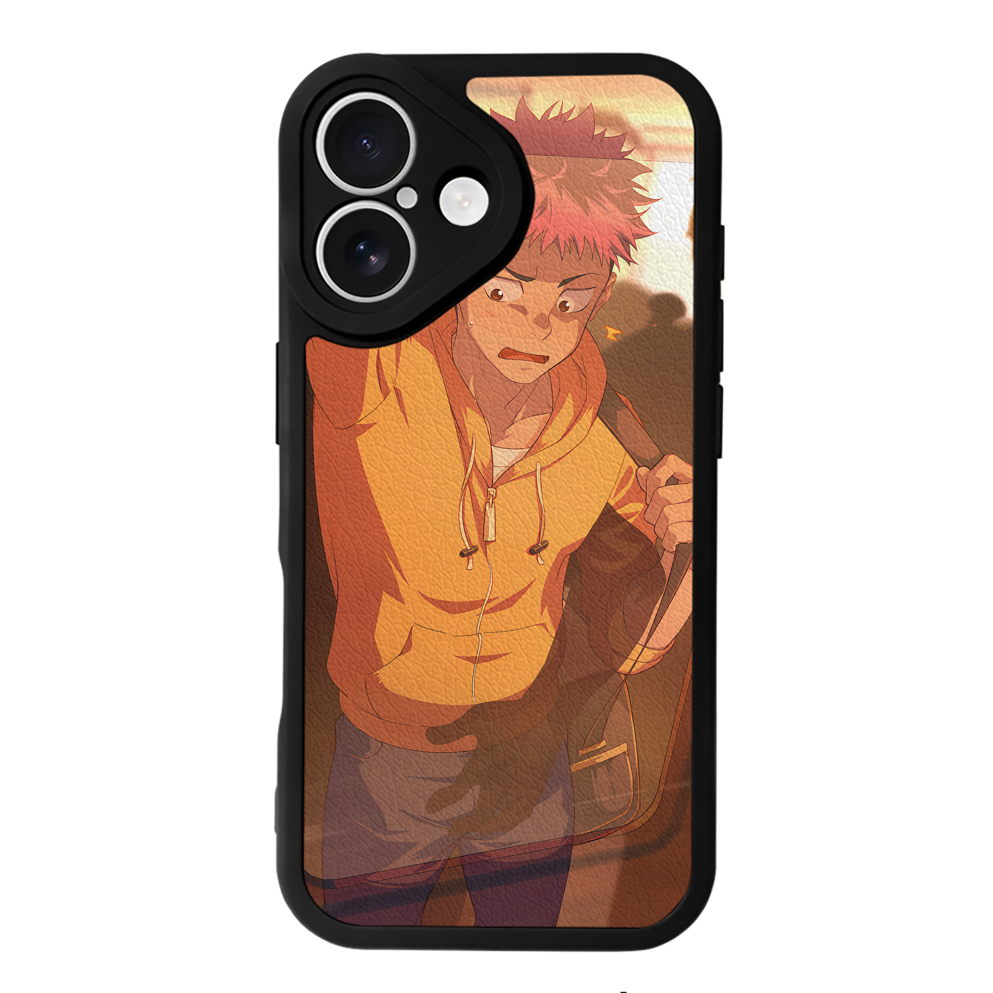 （画像用） 呪術廻戦 Jujutsu Kaisen 【iPhone 16シリーズ対応】シリコンスマホケース（レザー調） 材質：シリコン